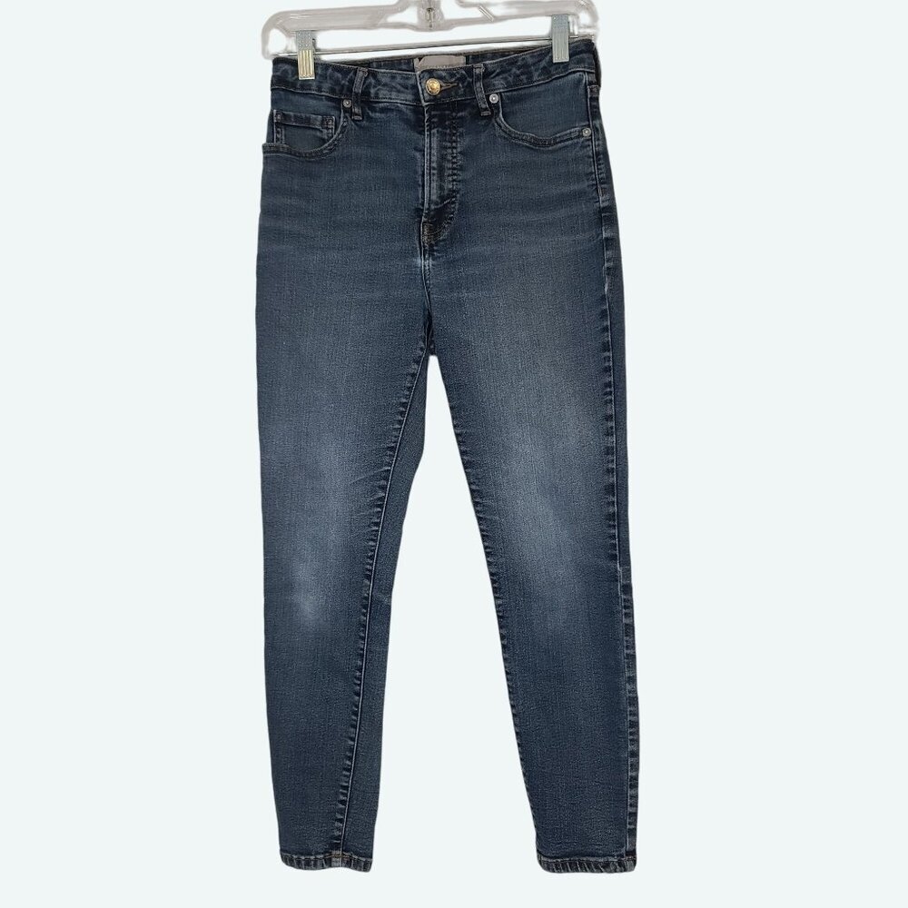 Everlane The Curvy High -Rise Skinny Cropped Jean Size 29 Mid Blue